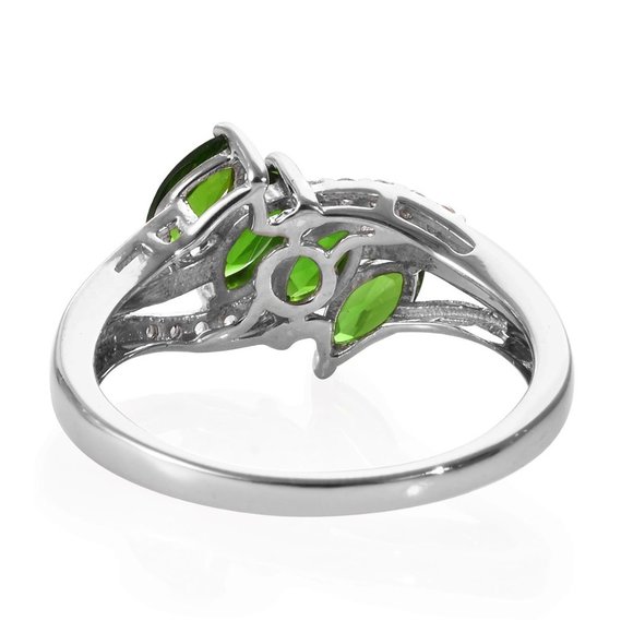 Chrome Diopside, Zircon Ring (11.0) - Picture 5 of 5